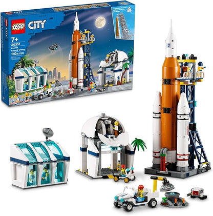 LEGO City Rocket Launch Center Building Toy Set 60351, NASA-Inspired Space Toy with Rocket, Launch Tower, Observatory, and Mission Control, Pretend Play Space Toy for Kids Boys Girls Age 7+ Years Old
