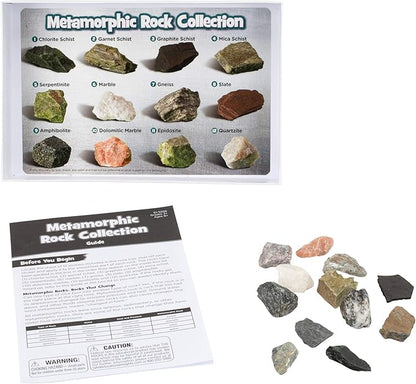 Educational Insights Complete Rock, Mineral, and Fossil Collection, Ages 8 and up, (57 pieces with storage tray)