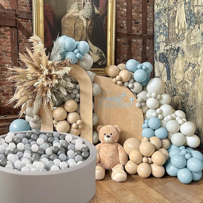 GOGOSO Ball Pit Balls - Plastic Play Pitballs Christmas Pelota Decoration, Grey, Light Grey, White for Baby Gifts Use for Kids Playpen Pool, 2.2 Inch, 100 pcs
