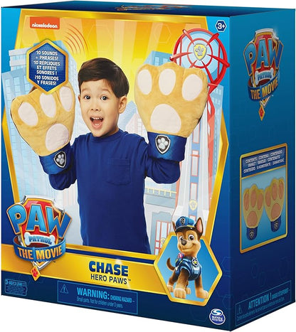 Paw Patrol, Chase Hero Paws Role Play Plush Toy with 10 Sounds and Phrases, Pretend Play Costume for Kids Ages 3 and up