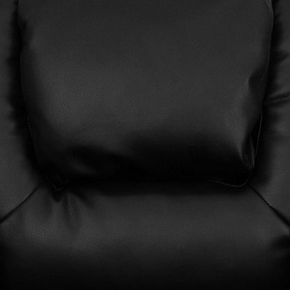 Flash Furniture Vana LeatherSoft Kids Recliner with Cup Holder, Headrest, and Safety Recline, Contemporary Reclining Chair for Kids, Supports up to 90 lbs., Black