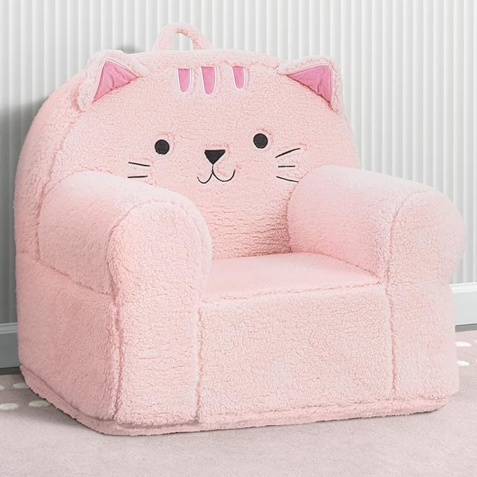 Delta Children Deluxe Cozee Chair, Pink Cat