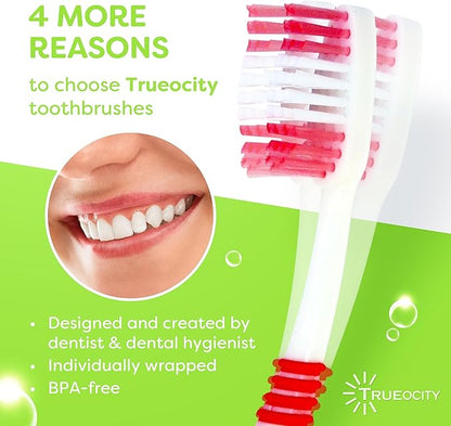 Toothbrushes Bulk Individually Wrapped - 30 Pack, Bulk Toothbrush, Medium BristleToothbrush, Individual Toothbrushes, Multi-Colored Toothbrushes Pack For Adults And Kids, Multi Pack Toothbrushes