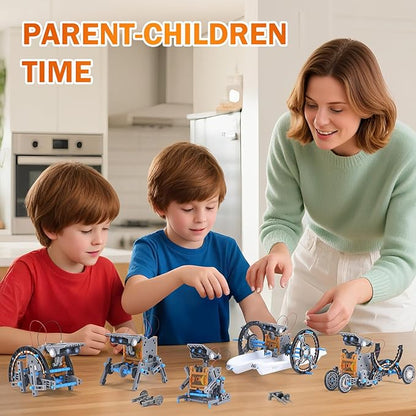 12-in-1 Solar Robot Kit for Kids Age 8-12, STEM Educational Solar Power Robotic Toys Gifts for Kids, DIY Science Building Experiments Kit Christmas Birthday Gifts for Boys Girls Age 8 9 10 11 12