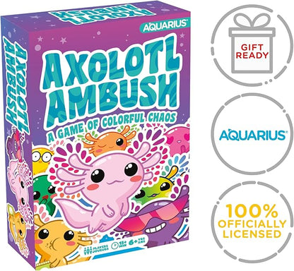 AQUARIUS Axolotl Ambush Card Game - Great Family Fun - Ages 6+ - Officially Licensed for Fun - Axolotl Card Game - Merchandise & Collectibles