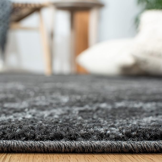 SAFAVIEH Adirondack Collection Runner Rug - 2'6" x 10', Dark Grey & Grey, Modern Diamond Distressed Design, Non-Shedding & Easy Care, Ideal for High Traffic Areas in Living Room, Bedroom (ADR131F)