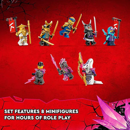LEGO NINJAGO Nya's Samurai X MECH Action Figure, 71775 Robot Ninja Toy with Golden Jay Plus 7 Minifigures