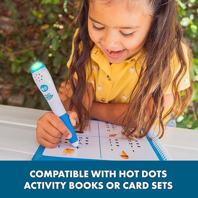 Educational Insights Hot Dots Light-Up Interactive Pen, Set of 6 Pens, Interactive Learning, Compatible with Any Hot Dots Set (Workbooks Not Included)