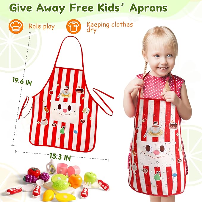 Play Sink with Running Water Play Kitchen Toddler Girl Toys Sink Kitchen Sink Toys with Apron Children Electric Dishwasher Kids Sink Running Water Play House Pretend Role Play Sink for Toddlers 1-3