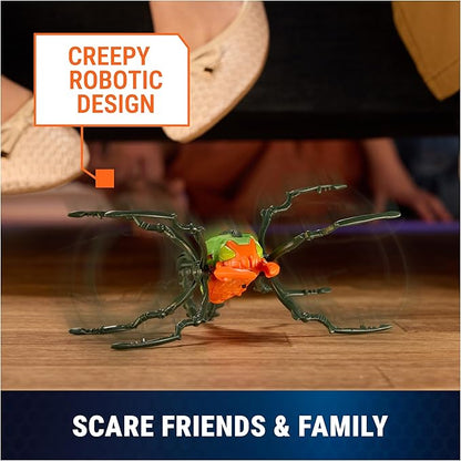 HEX Bots Skitter Bot Scorpion, Robotic Kids Toys with Insect-Like Movement for Indoor/Outdoor Play, Robot Toys for Boys & Girls Ages 4 & Up, Red