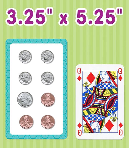Carson Dellosa 3-Pack Math Flash Cards, Addition and Subtraction Flash Cards, Time & Money Flash Cards, 1st Grade, 2nd Grade, and 3rd Grade Math Facts Flash Cards, Card Games for Kids Ages 5+