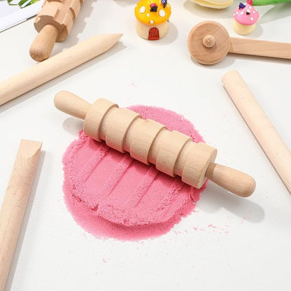 Kisangel 12-Piece Wooden Clay Tools Set for Sculpting and Molding Plasticine Safe Smooth Surface Modeling Tools for Kids and Adults Creative Crafting