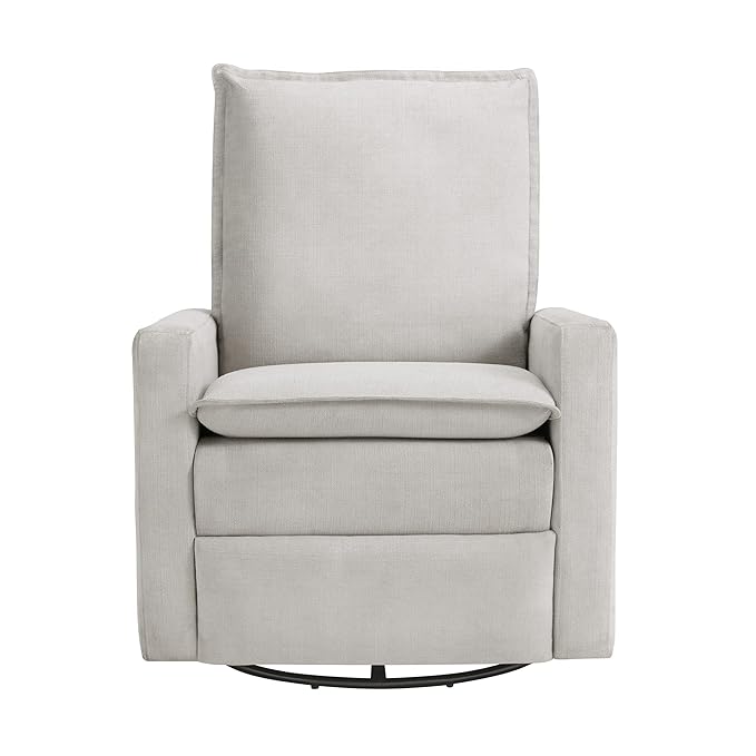 Oxford Baby Uptown Upholstered Swivel Glider & Recliner Nursery Chair, Sand