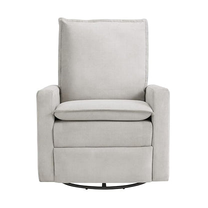 Oxford Baby Uptown Upholstered Swivel Glider & Recliner Nursery Chair, Sand