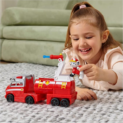 Paw Patrol, Big Truck Pup’s Marshall Transforming Toy Trucks with Collectible Action Figure, Kids Toys for Ages 3 and up