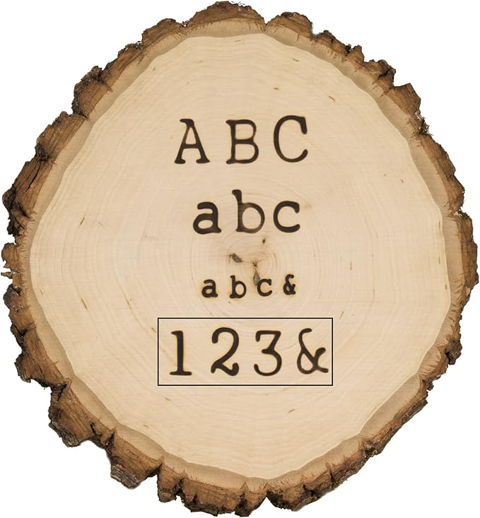 Walnut Hollow Hotstamps Number and Symbol 24 Piece Set for Branding and Personalization on Wood and Leather