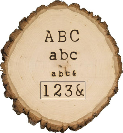 Walnut Hollow Hotstamps Number and Symbol 24 Piece Set for Branding and Personalization on Wood and Leather