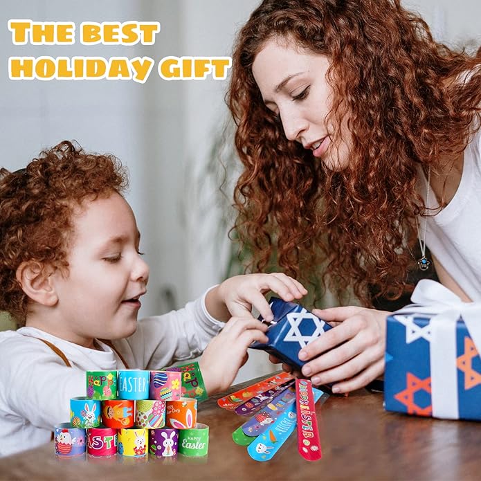 Valentines day gifts - 48Pcs Valentines Slap Bracelets toys for Kids School Class Classroom Valentines Day Cards Gifts Prizes Party Favors