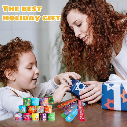 Valentines day gifts - 48Pcs Valentines Slap Bracelets toys for Kids School Class Classroom Valentines Day Cards Gifts Prizes Party Favors