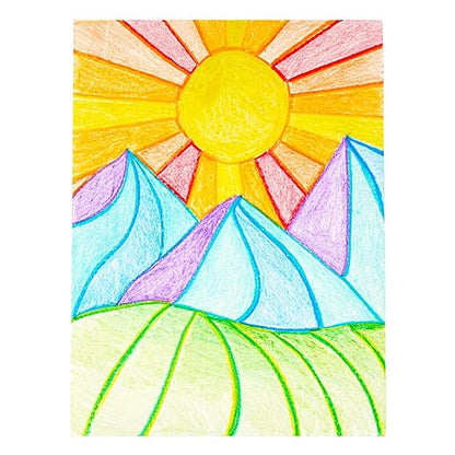 Colorations Regular Crayons, 8 Colors per set, 12 Sets included, 96 Crayons, Each set Individually Packaged, Personalize & Decorate for Gifts, Arts & Craft Craft for Children, Kids Crafts