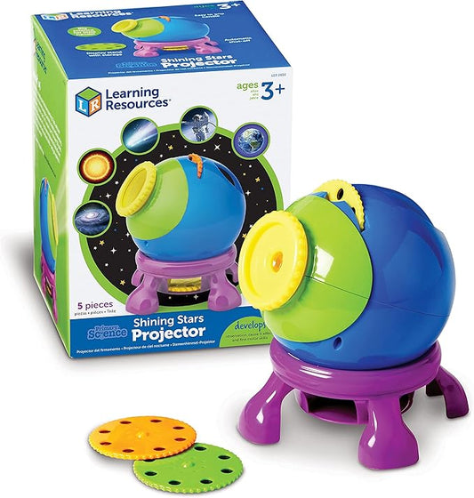 Learning Resources Shining Stars Projector, Solar System Space Toy Set, 5Piece Set, Ages 3+, Multicolor, Model:LER2830