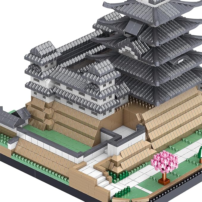 Himeji Castle Japan Building Blocks Set (3037Pcs) Famous World Architecture Educational Toys Micro Bricks for Kids Adults