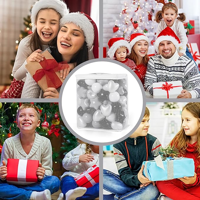 GOGOSO Ball Pit Balls,Plastics Balls for Ball Pit, Stars Hearts Shape for PastelBall for Toddlers Kids