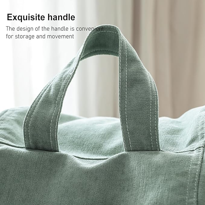 Child Bean Bag Cover(No Filler), Polyester White Bean Bag Cover Stuffable Bean Bag Memory Foam Soft Premium Corduroy Stuffable Bean Bag Plush Toy For Kids,35"*30"*30"