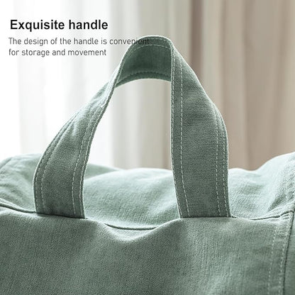 Child Bean Bag Cover(No Filler), Polyester White Bean Bag Cover Stuffable Bean Bag Memory Foam Soft Premium Corduroy Stuffable Bean Bag Plush Toy For Kids,35"*30"*30"