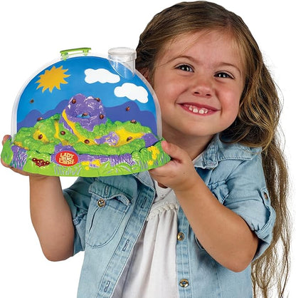 Insect Lore Live Ladybug Growing Kit | Ladybug Land Habitat | 10-15 Live Pink Spotted Ladybug Larvae Included