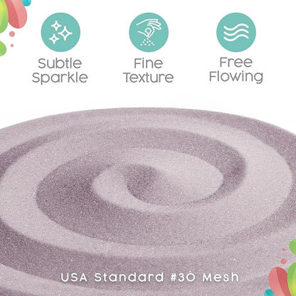 Sandsational Sparkle Iris Purple Unity Sand, 1 LB (16 oz), Colored Sand for Weddings, Vase Filler, Home Décor, Craft Sand, Aquarium Sand, and More