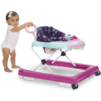 Delta Children First Exploration 2-in-1 Activity Walker - with Music, Removable Play Tray, Push Walker Mode, Machine-Washable, Orbit
