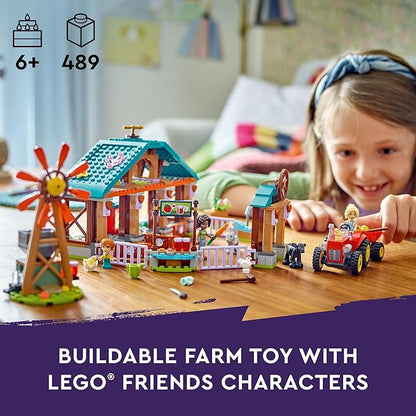LEGO Friends Farm Animal Sanctuary Building Toys Set - Farm Toy Set with Tractor - Birthday Gift Idea for Kids, Girls & Boys, Ages 6+ - Includes 3 Minifigures & 5 Farm Animals - 42617