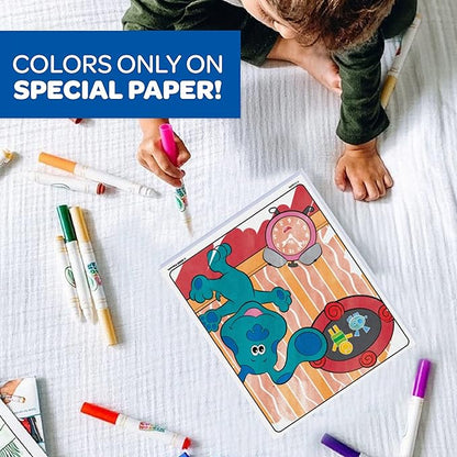 Crayola Blues Clues Color Wonder, 18 Mess Free Coloring Pages & 5 No Mess Markers, Gift for Kids