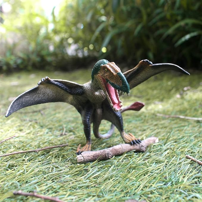 Pterodactyl Dinosaur Action Figures Realistic Flying Toy | Movable Mouth | Pteranodon Dino Toys | Pterosaur Model Toys | Cake Toppers Dinosaur Toys for Boys and Girls