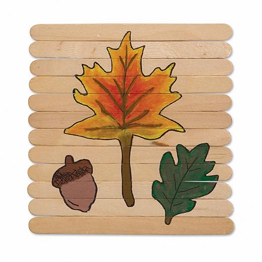 Creativity Street Premium Wood Craft Sticks, Natural, Pack of 1000, 4-1/2 X 3/8 X 1/2 in