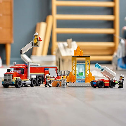 LEGO City Fire Command Unit 60282 Building Kit; Fun Firefighter Toy Building Set for Kids, New 2021 (380 Pieces)