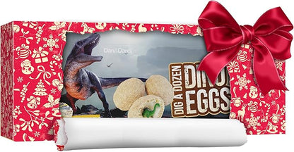 Dan&Darci Easter Dig a Dozen Dino Egg Kit for Kids - Dinosaur Toys Gift 3-12 Year Old - 12 Eggs & Surprise Dinosaurs - Science STEM Activities - Educational Boy Toy Party Gifts for Boys & Girls