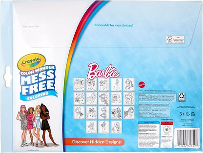 Crayola Barbie Color Wonder Coloring Set, Mess Free Coloring Book Pages for Toddlers, Travel Activity, Barbie Gift & Toys for Kids