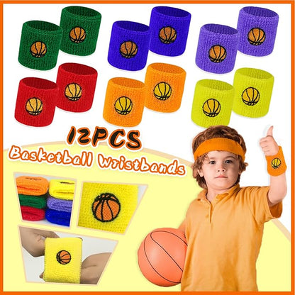 Basketball Party Favors 110Pcs Basketball Themed Birthday Party Supplies Wristbands Basketball Keychains Bracelets Bags Stickers Pinata Filler