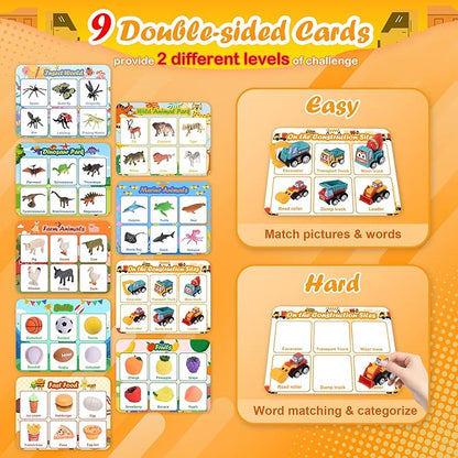 Nicella Sorting Toys for Toddlers, Learning Education Toys Montessori, Multiple Theme Playset, Fine Motor Skills Games, Preschool Learning Activities Sensory Toys for 2+ Year Old Kids Boys and Girls