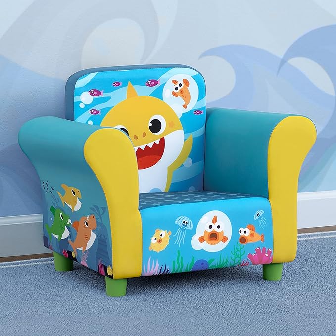 Delta Children Upholstered Chair, Baby Shark