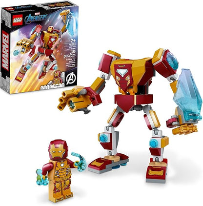 LEGO Marvel Iron Man Mech Armor 76203 Building Kit; Collectible Mech and Minifigure for Iron Man Fans Aged 7+ (130 Pieces)