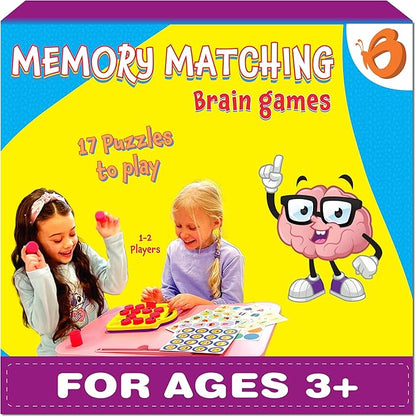 Butterfly EduFields Brain Teaser Puzzles | Memory Matching Games for Kids Ages 4-8 | Board Game, Memory Skills Training Set for Toddlers Ages 4 6 8 Year Old Boys Girls