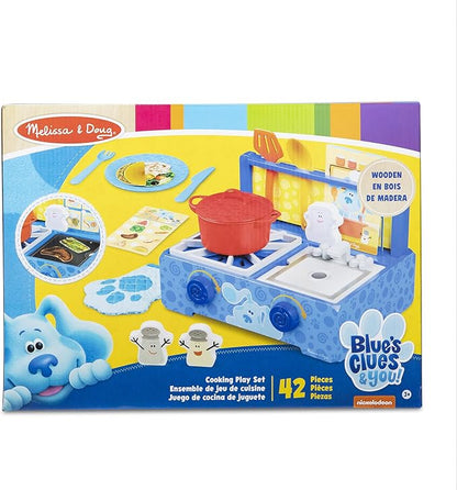 Melissa & Doug Blue's Clues & You! Wooden Cooking Play Set (42 Pieces)