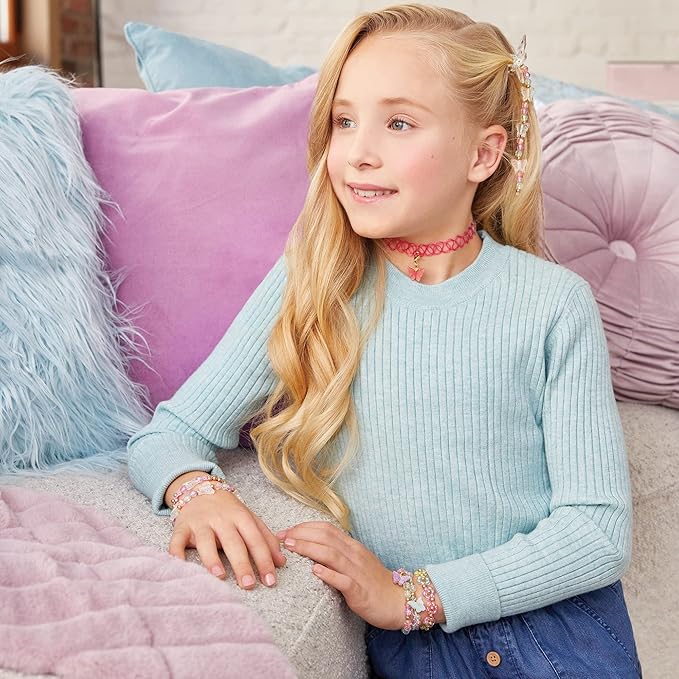 Make It Real: Butterfly Jewelry Set - Create 7 Pieces Of Jewelry, 281 Pieces, Includes Play Tray, DIY All-In-One Kit, Tweens & Girls, Arts & Crafts, Kids Ages 8+