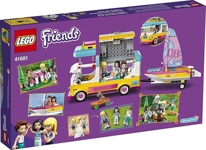 LEGO Friends Forest Camper Van and Sailboat 41681 Building Kit; Forest Toy; New 2021 (487 Pieces)