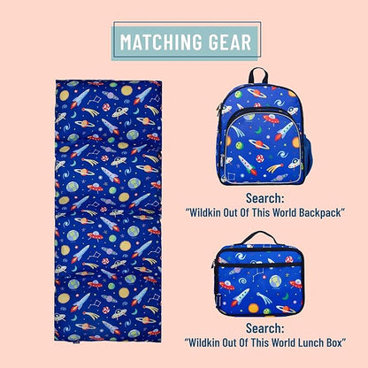 Wildkin Kids Floor Lounger: Ideal for Boys and Girls, Travel-Friendly, Perfect for Sleepovers - Pillow Lounger for Kids, Requires Standard Size Pillows Not Included (Out of This World)