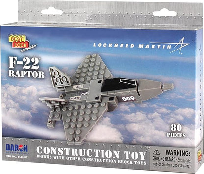 F-22 Raptor 85 Piece Construction Toy BL14187, Gray