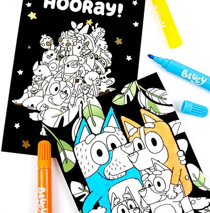 Horizon Group USA Bluey Ultimate Activity Backpack, 10+ Creative Projects in a Reusable Bag, Less-Mess Toddler Toys, Road Trip Essentials for Kids, Great Airplane Toy